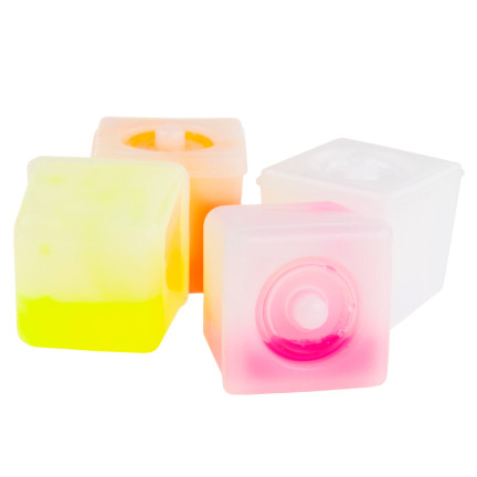 TG53193 FLUO farbige leuchtende Eiswürfel 12 Stück Eiswürfel