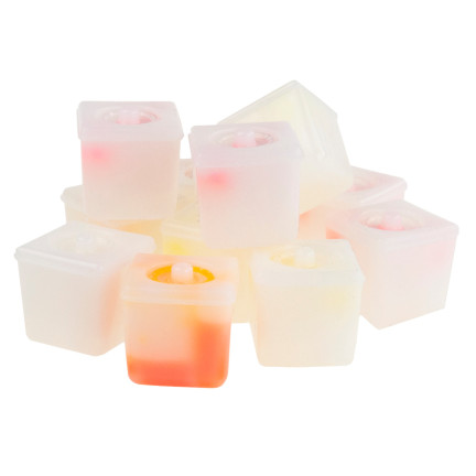 TG53193 FLUO farbige leuchtende Eiswürfel 12 Stück Eiswürfel
