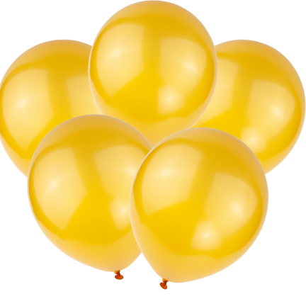 TG53244Z METALLISCHE LUFTBALLONS 5PCS GOLD CHROM METALLISCH GEBURTSTAG HOCHZEIT PARTY