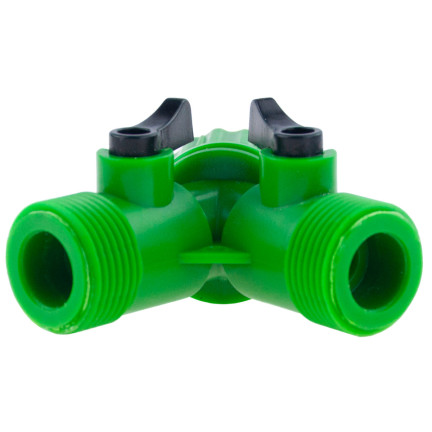 TG53510 3/4 GARTENSCHLAUCH T-STÜCK + VENTILE