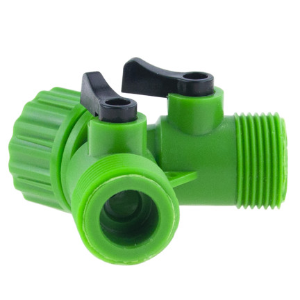 TG53510 3/4 GARTENSCHLAUCH T-STÜCK + VENTILE