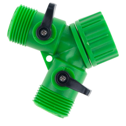 TG53510 3/4 GARTENSCHLAUCH T-STÜCK + VENTILE