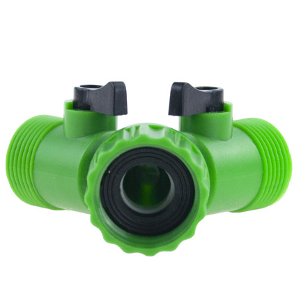 TG53510 3/4 GARTENSCHLAUCH T-STÜCK + VENTILE