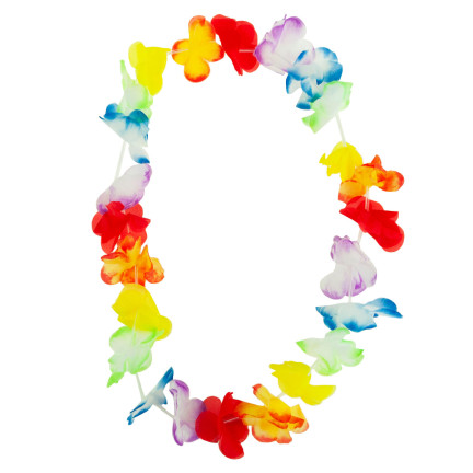 TG66240 HAWAIIANISCHE BLUMEN ALOHA SET - HALSKETTE, BAND, ARMBÄNDER