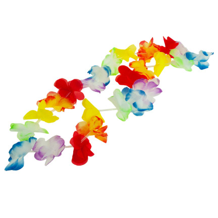 TG66240 HAWAIIANISCHE BLUMEN ALOHA SET - HALSKETTE, BAND, ARMBÄNDER