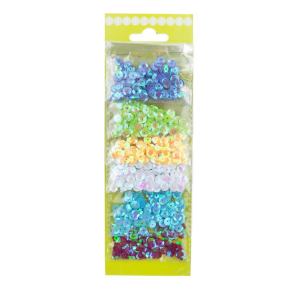 TG54954 DEKORATIVE PAILLETTEN SET 6MM DEKORATIV X6 FARBEN