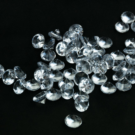 TG55062 DIAMANTENE STRASSSTEINE DEKORATIVE KONFETTI KLAR DIAMANTEN