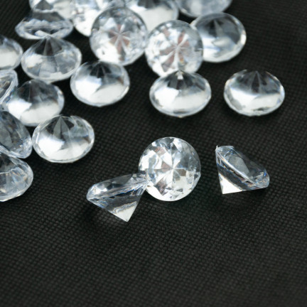 TG55062 DIAMANTENE STRASSSTEINE DEKORATIVE KONFETTI KLAR DIAMANTEN