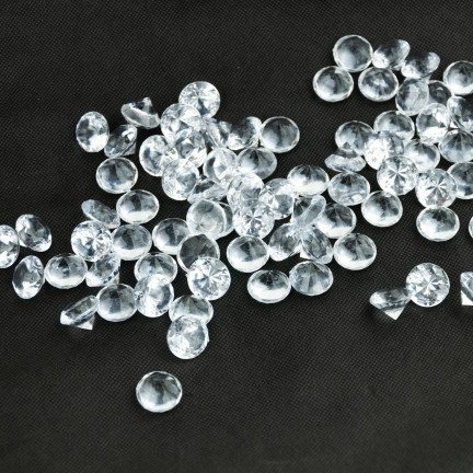 TG55062 DIAMANTENE STRASSSTEINE DEKORATIVE KONFETTI KLAR DIAMANTEN