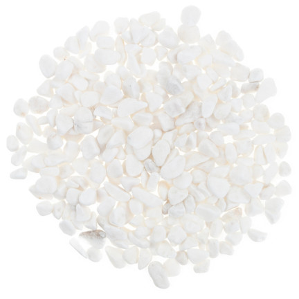 TG55068 DEKORATIVE KIESELSTEINE NATÜRLICHE WEISSE KIESELSTEINE GARTEN TÖPFE WALD IN EINEM GLAS