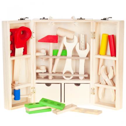 TG55451 Holzwerkzeug + Box Kinder-Werkstatt-Set