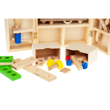 TG55451 Holzwerkzeug + Box Kinder-Werkstatt-Set