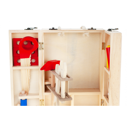 TG55451 Holzwerkzeug + Box Kinder-Werkstatt-Set