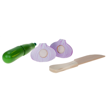 TG55486 DŘEVĚNÉ VEGETABLES v krabičce na suchý zip na řezání