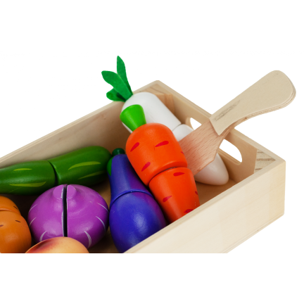 TG55486 DŘEVĚNÉ VEGETABLES v krabičce na suchý zip na řezání