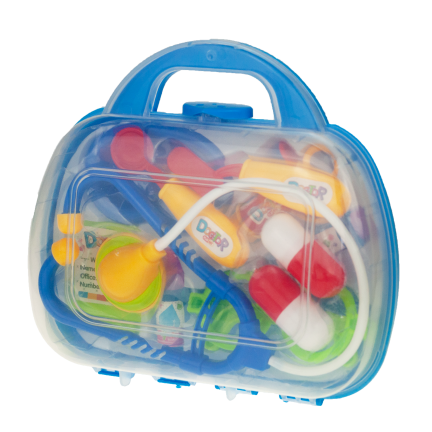 TG55505-1 DOKTOR BLAU DOKTOR KIT IN SPIELZEUGKOFFER KLEINER DOKTOR STETHOSKOP