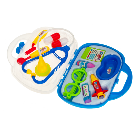 TG55505-1 DOKTOR BLAU DOKTOR KIT IN SPIELZEUGKOFFER KLEINER DOKTOR STETHOSKOP