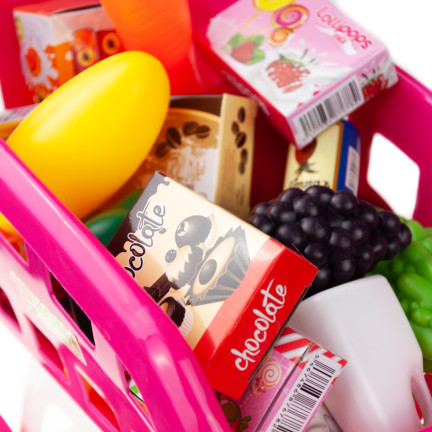 TG55682 nákupní vozík s příslušenstvím supermarketový košík
