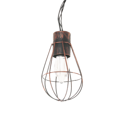 TG55963 LED GIRLANDA SOLAR LAMP 10 Glühbirne Kupfer Loft