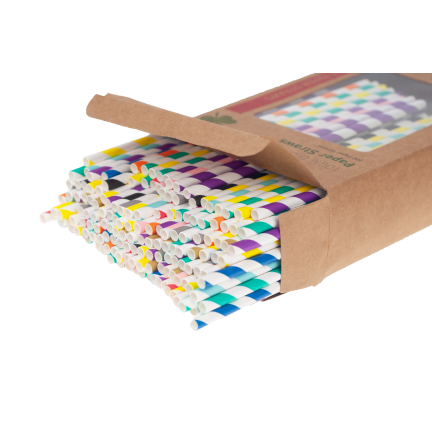 TG55984 200 PAPIERSTRÄNGE bunt eko 20cm 5mm