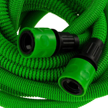TG56038 FLEXIBLER GARTENSCHLAUCH MIT BEWÄSSERUNGSPISTOLE15M + ANSCHLÜSSE