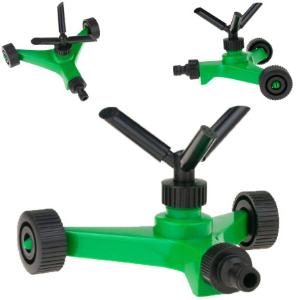 TG56046 GARDEN SPRINKLER Drehbarer Sprinkler auf Wagen mit Schnellkupplung