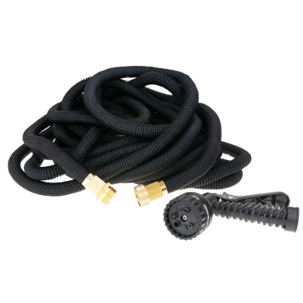 TG56056 Flexible, Stretchable Garden Hose, 22.5 m, with Spray Nozzle