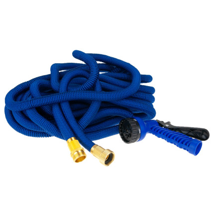 TG56056 Flexible, Stretchable Garden Hose, 22.5 m, with Spray Nozzle