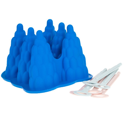 TG56186 6-ICE FILL FOR 6 ICE ON A STICK - SILICON Eiscremeform