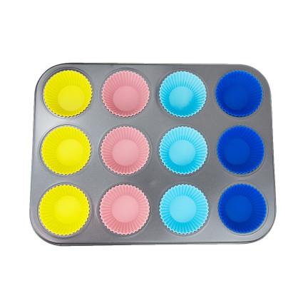 TG56237 forma na muffiny + 12 silikonových formiček na cupcake