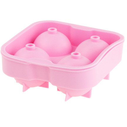 TG56244 FORMY NA VELKÉ LEDOVÉ DORTY SILIKONOVÉ KULIČKY 5CM x4 pro Whisky
