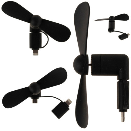 TG56377 MIKRO USB BLITZ TELEFON LÜFTER 3IN1