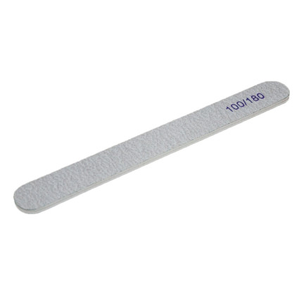 TG56421 Nagelfeile gerade 100/180 weiß
