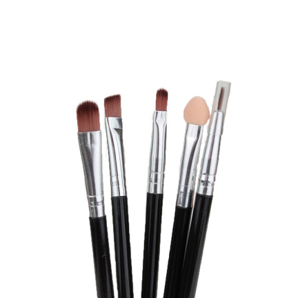TG56450 sada cestovních štětců na make-up v pouzdře černé štětce v tubě 5ks