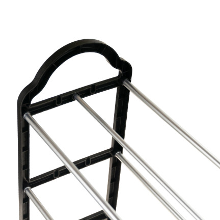 TG56565 SCHUHREGAL FLURSCHRANK 3 STUFEN KLAPPBAR SCHWARZ