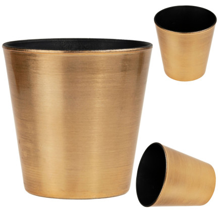 TG56800-2 BLUMENTOPFABDECKUNG WEIHNACHTEN GLITTER DEKORATIV GOLD