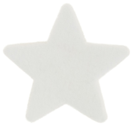 TG56934-1 FESTLICHE WEISSE VELOURS-DEKOSTERNE 8ST
