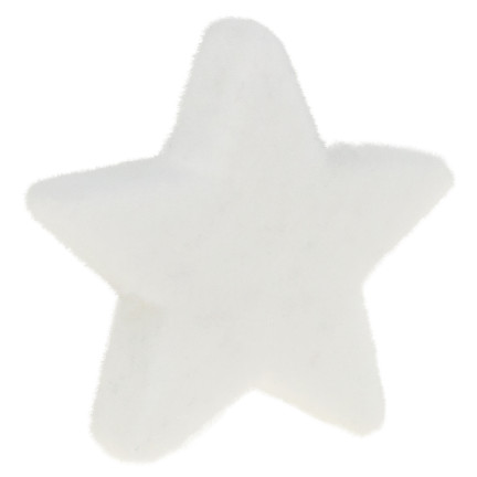 TG56934-1 FESTLICHE WEISSE VELOURS-DEKOSTERNE 8ST