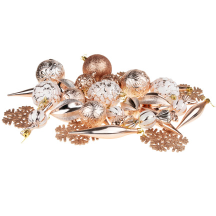 TG57484-2 GOLDEN CHRISTMAS BOMBES XXL 29pcs BOMB SHAPES Sternformen