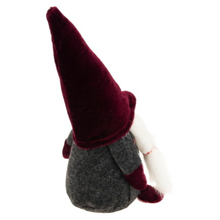 TG58154-1-G Weihnachtswichtel Zwerg Großer Maroon Weihnachtsbaum Wichtel Dekoration