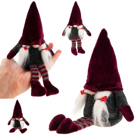 TG58155-1-G Weihnachten Figur Deko Wichtel Figuren Zwerg Gnom Ornamente Geschenk Tisch