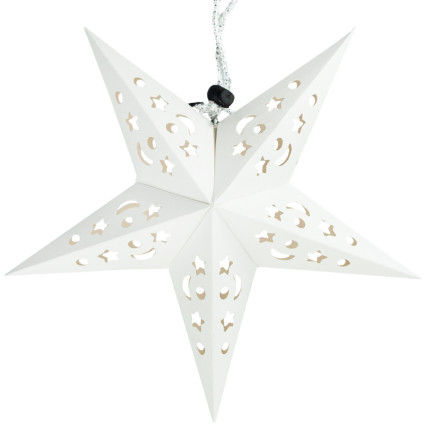 TG59706-1 STARLET HOLIDAY STREET VERTICAL 3D OPEN WINDOW DECORATION 45cm