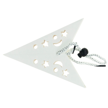 TG59706-1 STARLET HOLIDAY STREET VERTICAL 3D OPEN WINDOW DECORATION 45cm