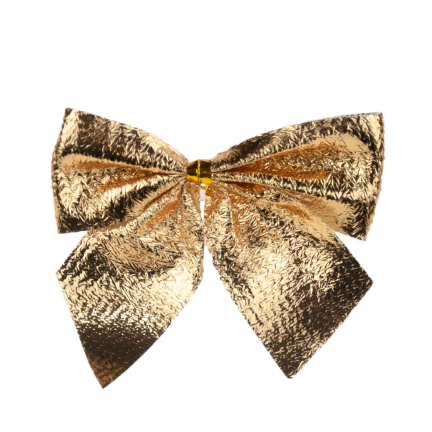 TG59773-2 BÖGEN 12PCS GOLD GLITTER WEIHNACHTSBAUM DEKORATIVE BÖGEN SET