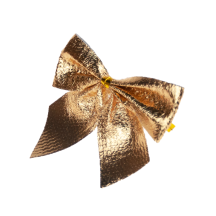 TG59773-2 BÖGEN 12PCS GOLD GLITTER WEIHNACHTSBAUM DEKORATIVE BÖGEN SET