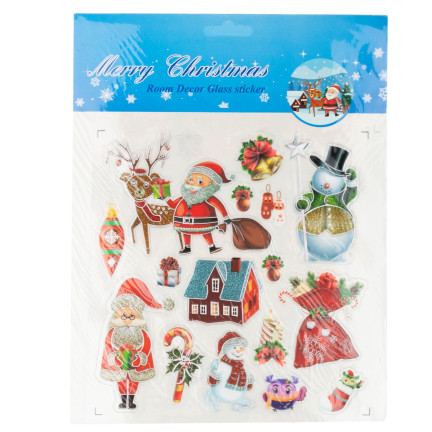 TG59806 Weihnachten Fensteraufkleber Weihnachten Fenster Ornamente Set