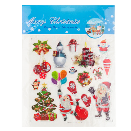 TG59806 Weihnachten Fensteraufkleber Weihnachten Fenster Ornamente Set