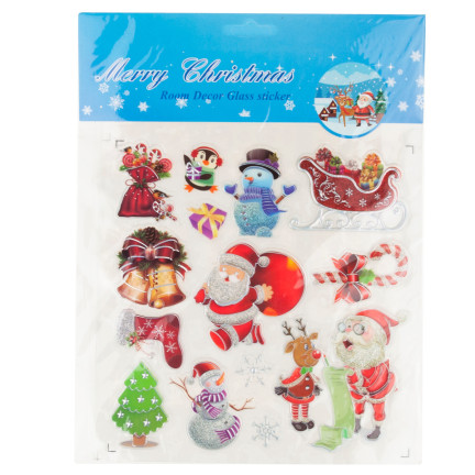 TG59806 Weihnachten Fensteraufkleber Weihnachten Fenster Ornamente Set