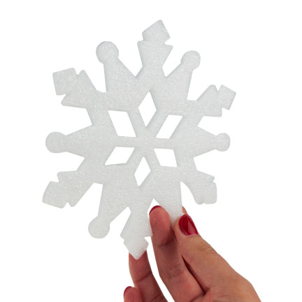TG59844 Schneeflocke Kugel Glitter Fensterdekoration Weihnachtsbaumschmuck 6St