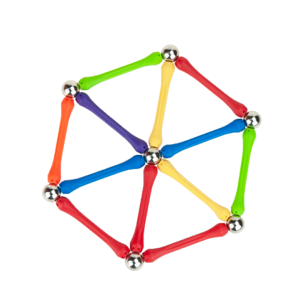 TG59932 MAGNETISCHE BAUSTEINE PÄDAGOGISCHES PUZZLE 70 EL